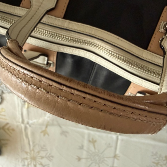 Coach Taylor Black Leather Spectator Satchel Shoulder Bag - Picture 6 of 9